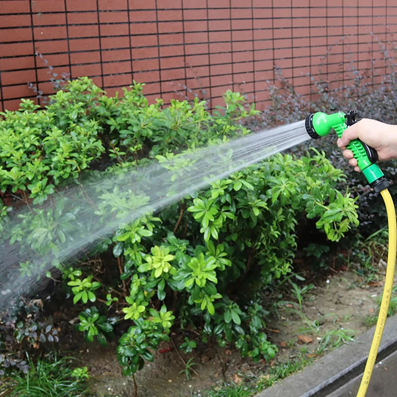 Garden Hose Pipe Water Hose Expandable Magic Hose 7 Patterns Water Gun Foam Pot Flexible Reels Hose Car Wash Gun Sprayer