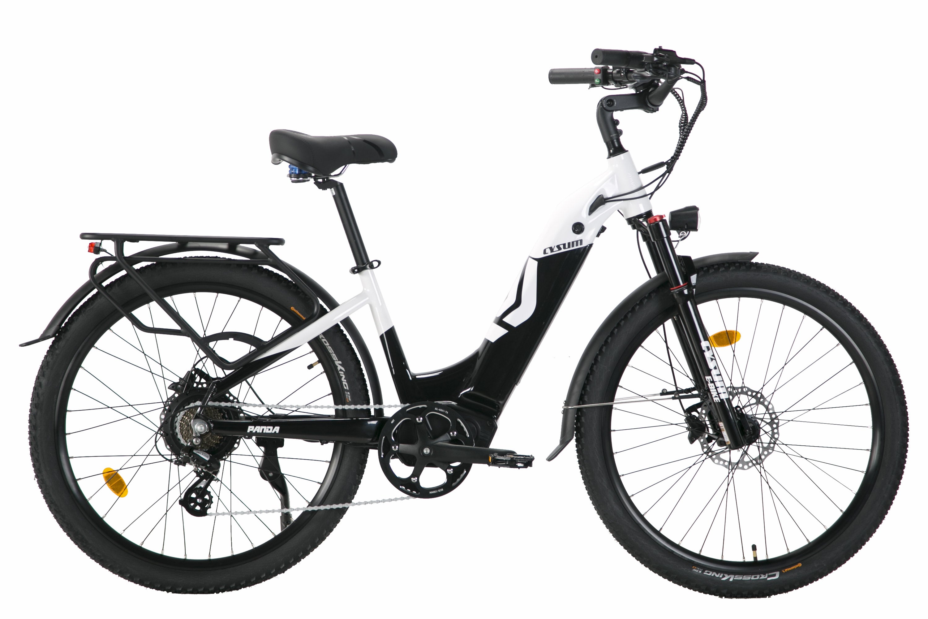 CYSUM Panda aluminum city ebike for women - 27.5 inch tire, 500 watt, top speed 25km/h-0