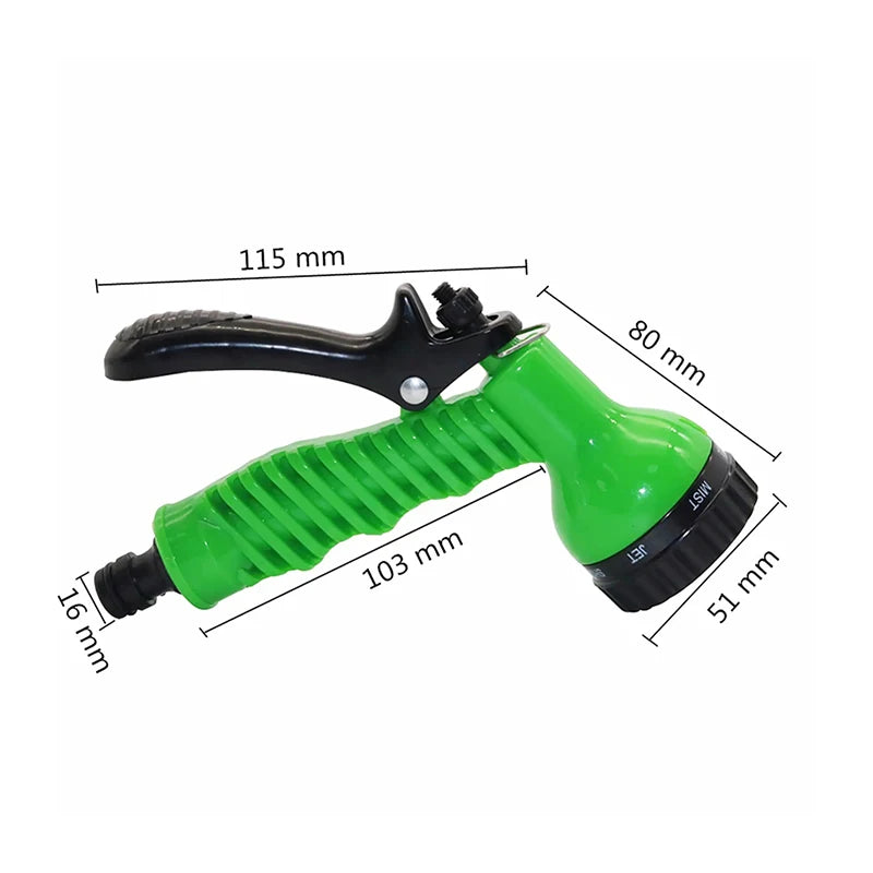 Garden Hose Pipe Water Hose Expandable Magic Hose 7 Patterns Water Gun Foam Pot Flexible Reels Hose Car Wash Gun Sprayer