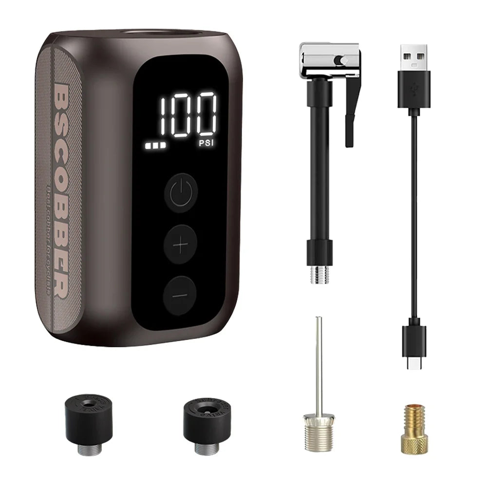 NNEOBA A5mini Portable Wireless Air Pump 100PSI Rechargeable Brown-0