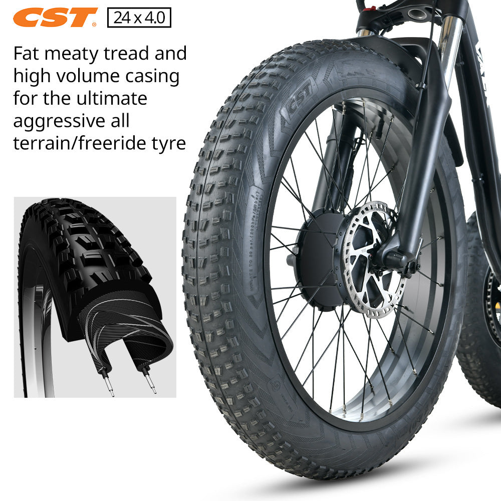 NNEMB Electric Fat Tyre Tricycle, 500W, Throttle, Hydraulic Disc Brakes, Alloy Frame, Suspension, Black-2