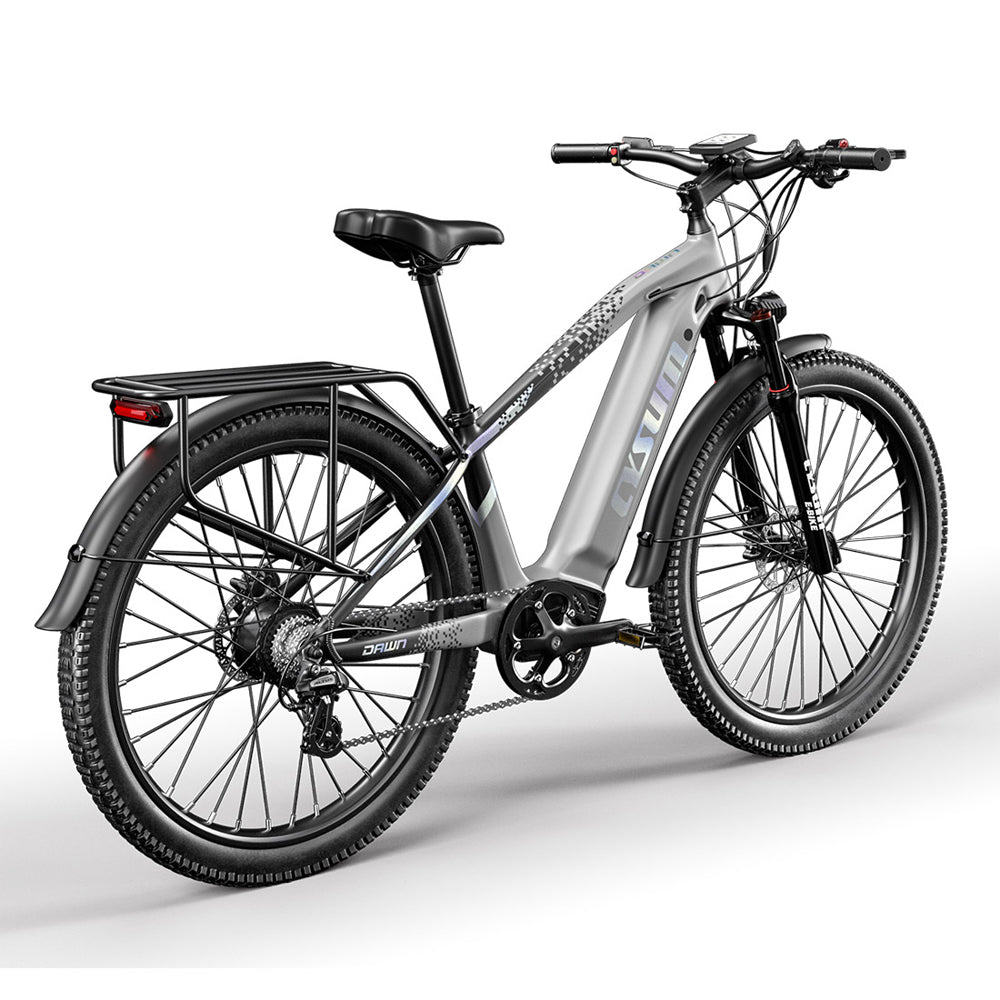 CYSUM Speedy electric mountain bike - 27.5"- Gray color, top speed 25km/h, hydraulic disc brake-0