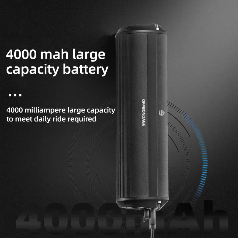 NNEOBA Bicycle Light Front 2600 Lumen USB Rechargeable Waterproof-3