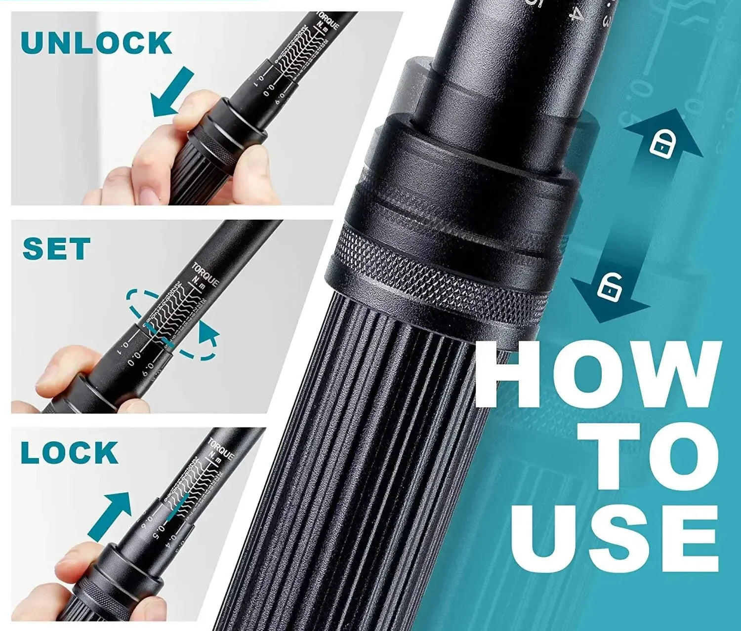 14-Piece Bike Torque Wrench Set Blue-4