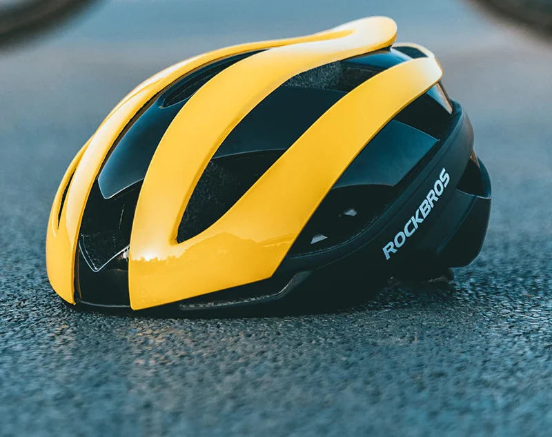 NNEOBA Ultralight Breakwind Cycling Air Ventilated Helmet Yellow-1