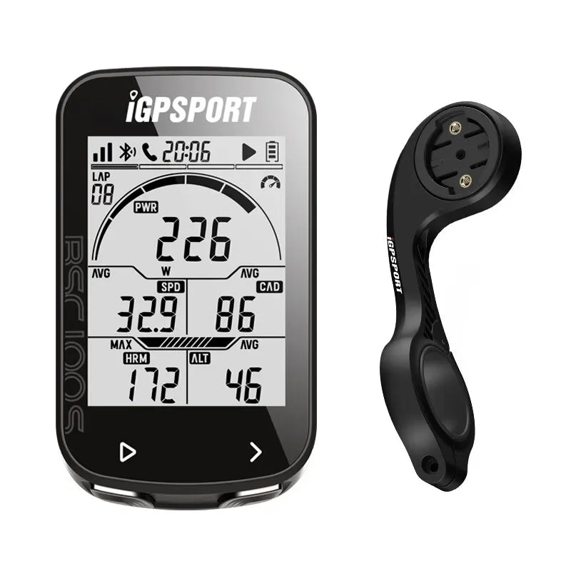 NNEOBA Wireless GPS Cycling Speedometer 40-Hour Battery Black-0