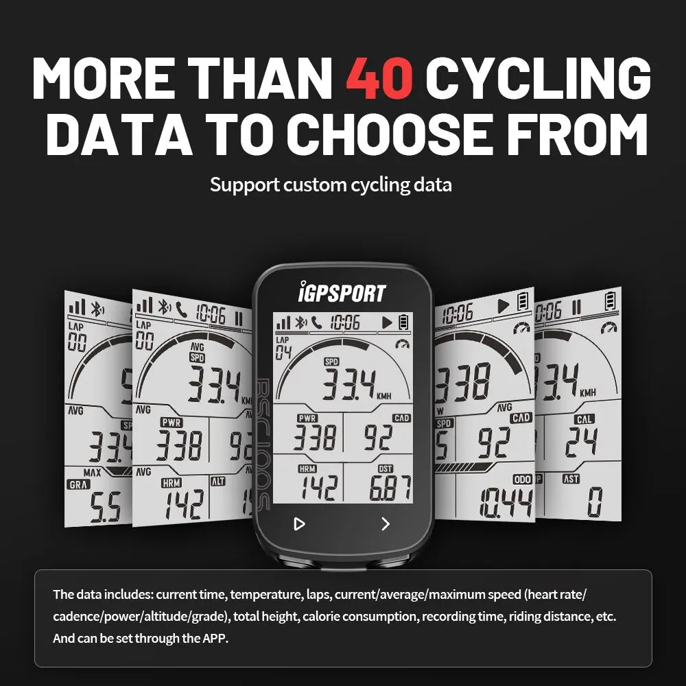 NNEOBA Wireless GPS Cycling Speedometer 40-Hour Battery Black-4