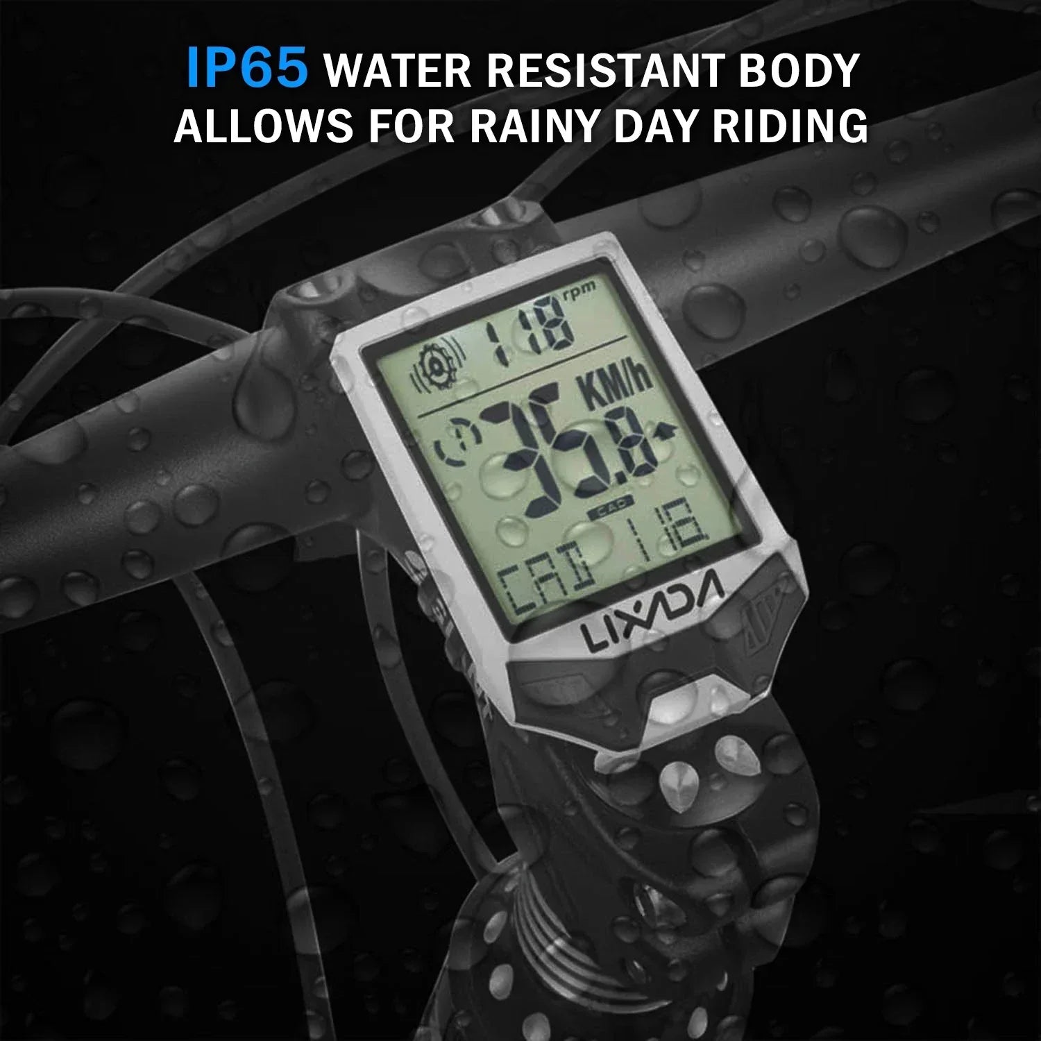 NNEOBA Wireless Bike Computer Speed Meter with Heart Rate Sensor-4