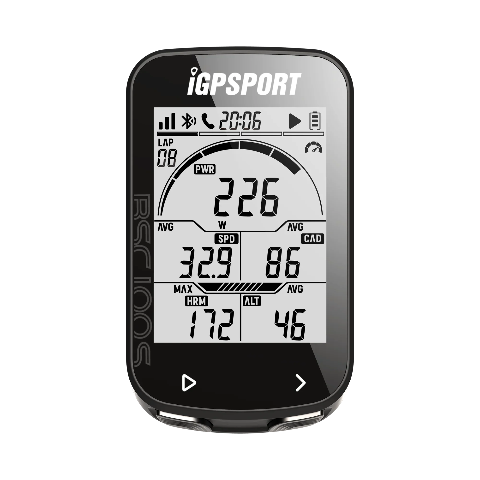 NNEOBA Wireless GPS Cycling Speedometer 40-Hour Battery Black-1