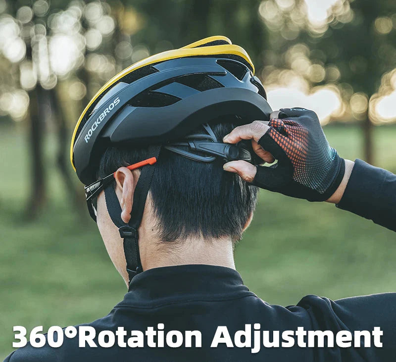 NNEOBA Ultralight Breakwind Cycling Air Ventilated Helmet Yellow-2