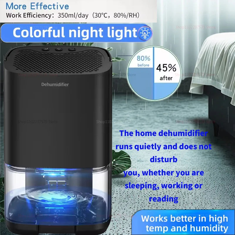 350 ml Luftentfeuchter Stumm Feuchtigkeit Luftfilter für Home Zimmer Büro Küche Feuchtigkeit Absorber Maschine Anti Feuchtigkeit Luft Trockner