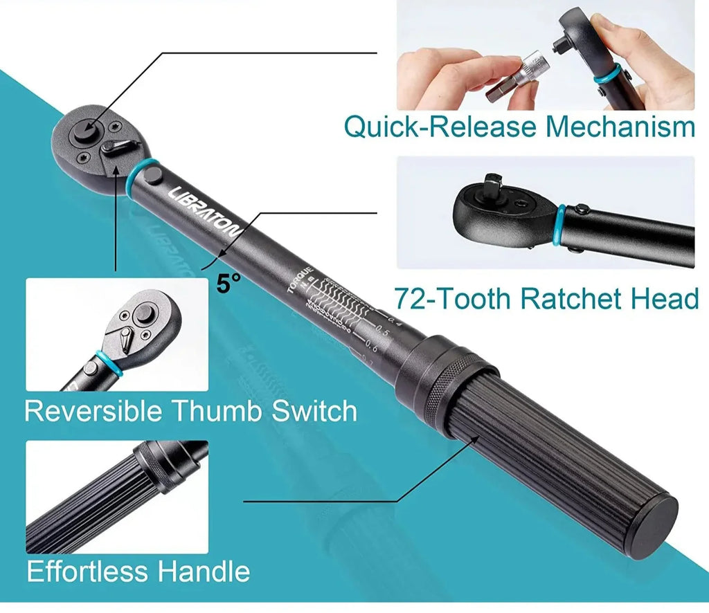 14-Piece Bike Torque Wrench Set Blue-2