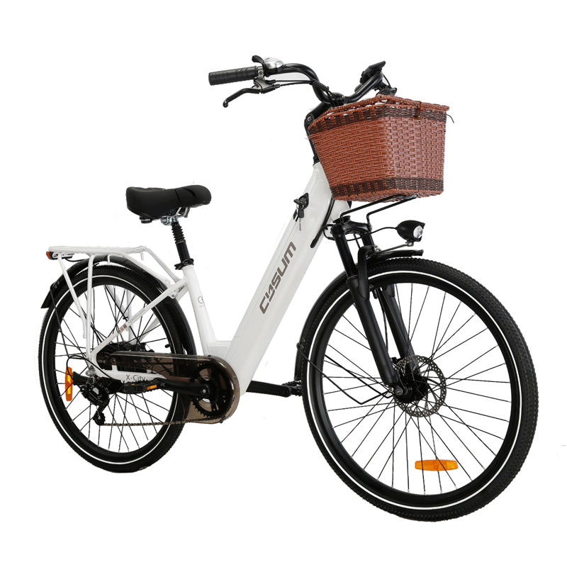 CYSUM X-City women e bike - 26 inch aluminum, 250w 10Ah, top speed 25km/h, EN certified-5